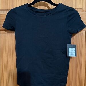 Classic Black Kids Spandex Shirt XL 14